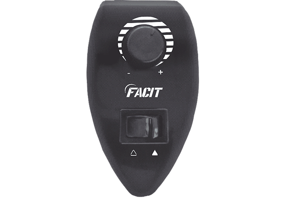 Controle Rotativo Ventiladores Oscilantes com Lâmpadas - Preto
